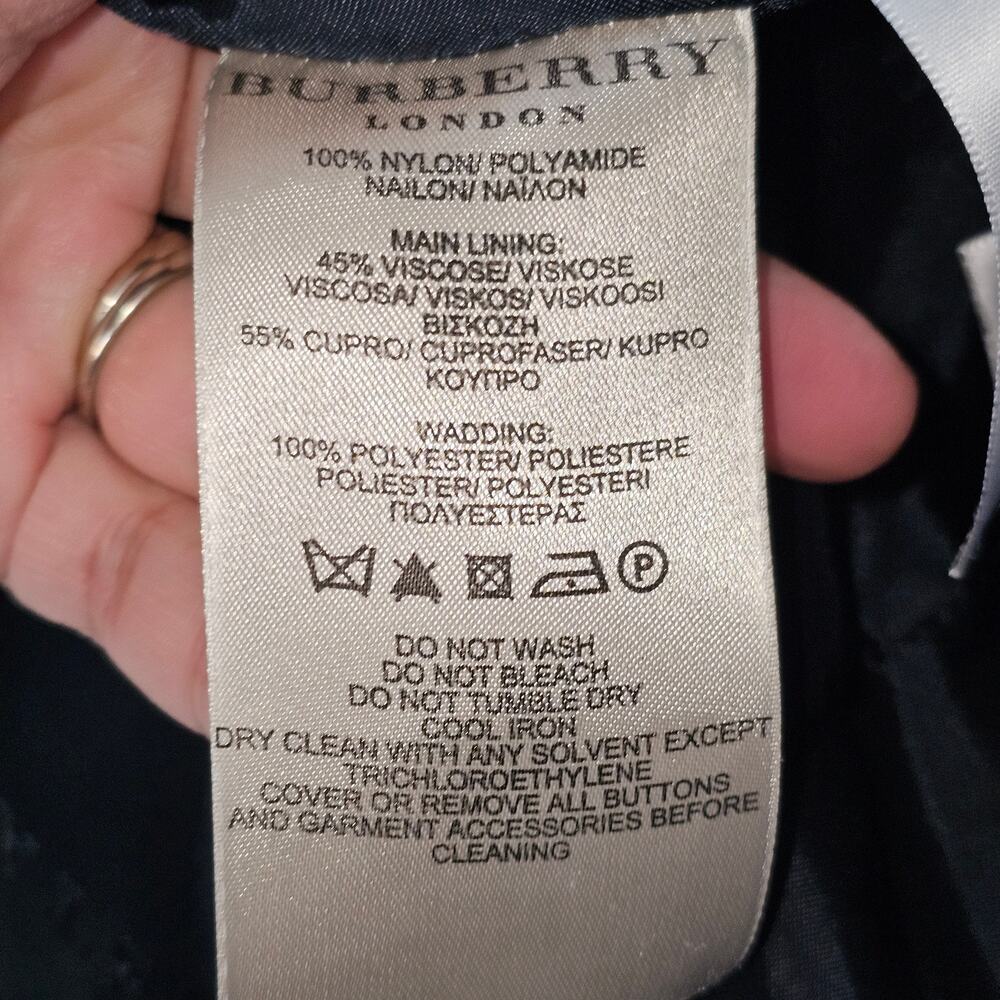 Burberry Vintage Nylon Parka Gray  Jacket  Size Large - Picture 5 of 10